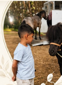 Child learning through an outdoor experience